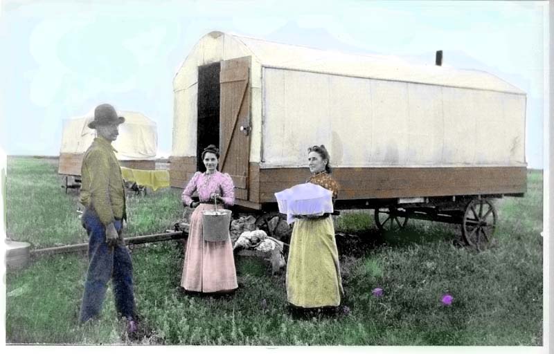Colorized Cook wagon